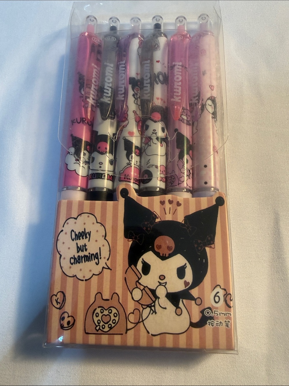 Pink Multi-Pack Gel Pens - 6 Pack